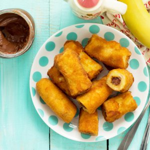 Banane Fritte Ripiene di Nutella
