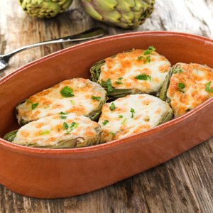 Carciofi al Forno Ripieni di Formaggio