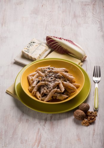 Ricetta Penne con Radicchio, Gorgonzola e Noci