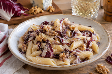Ricetta Penne con Radicchio, Gorgonzola e Noci