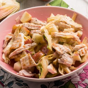 Insalata di Pollo, Carciofi e Mele
