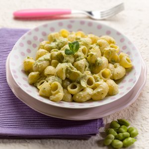 Pipe Rigate con Fave e Ricotta