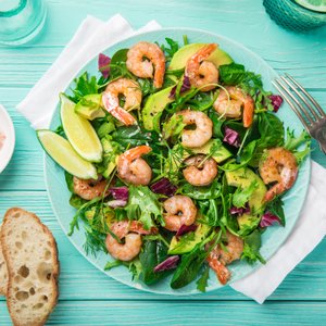 Insalata con Gamberi e Avocado