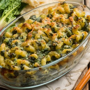 Pasta al Forno con Gorgonzola e Spinaci