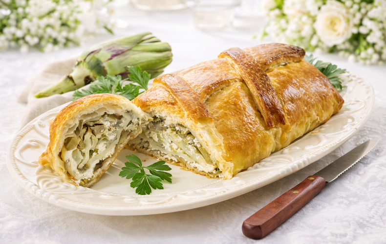 Ricetta Strudel Salato ai Carciofi