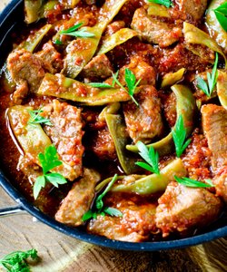 Ricetta Spezzatino con le Taccole