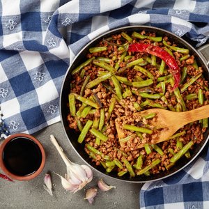 Fagiolini in Umido con Carne Macinata