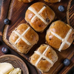 Hot Cross Buns Panini Dolci di Pasqua