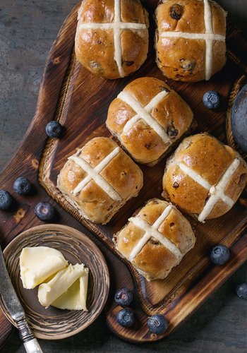 Ricetta Hot Cross Buns Panini Dolci di Pasqua