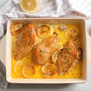 Petti di Pollo al Limone al Forno