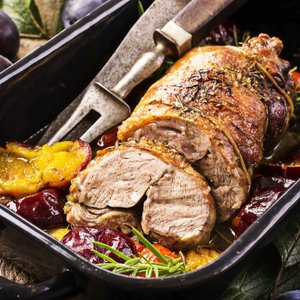 Arrosto di Vitello con le Prugne