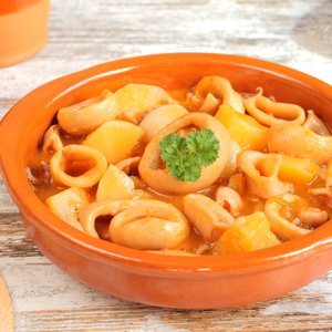 Calamari in Umido con le Patate