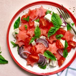 Insalata Estiva con Anguria, Pomodorini e Feta