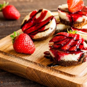 Mini Cheesecake Cioccolato e Fragole