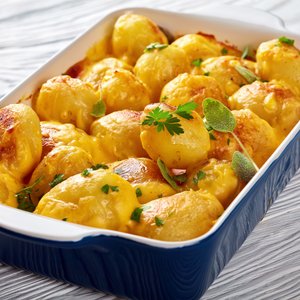 Patate al Forno con Cheddar