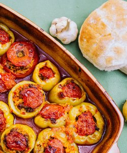 Ricetta Peperoni Ripieni di Carne e Pomodori