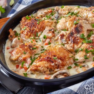 Pollo in Fricassea