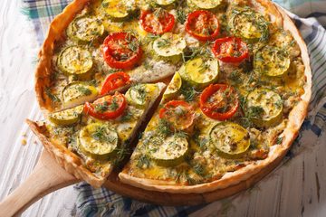 Ricetta Torta Salata con Zucchine e Pomodorini
