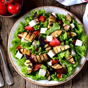 Insalata con Melanzane e Primo Sale