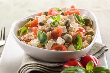 Ricetta Insalata di Riso Vegan con Tofu e Olive