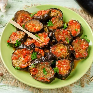 Melanzane Grigliate con Salsa Piccante