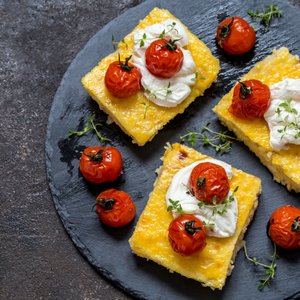 Tartine di Polenta al Forno