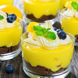 Dolce Veloce con Biscotti e Crema Pasticcera