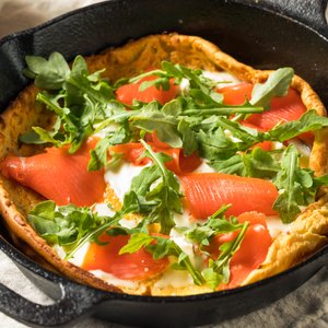 Frittata con Stracchino e Salmone