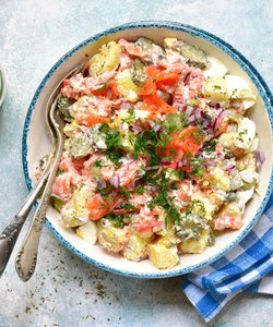 Ricetta Insalata di Patate e Salmone