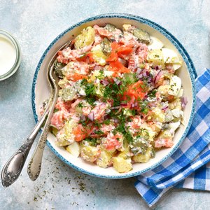 Insalata di Patate e Salmone