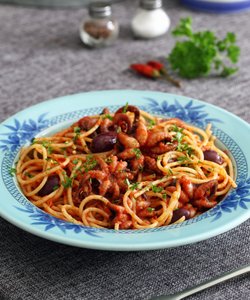 Ricetta Pasta con Moscardini e Olive