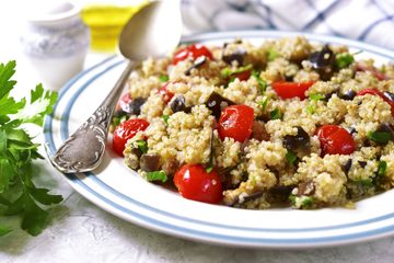 Ricetta Quinoa con Pomodorini e Melanzane