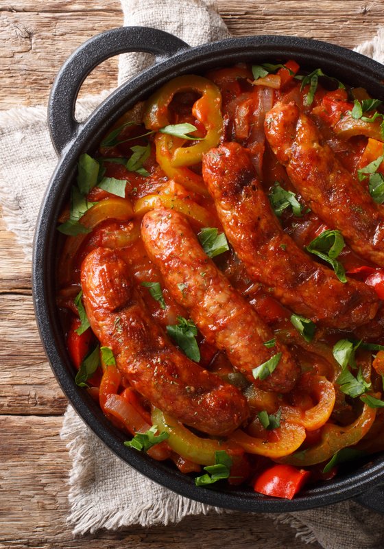 Ricetta Salsiccia in Padella con Peperoni - Il Club delle Ricette