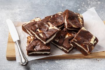 Ricetta Brownies Variegati al Doppio Cioccolato
