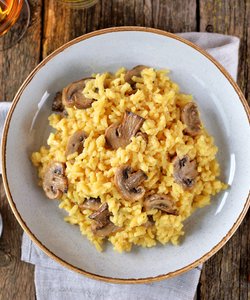 Ricetta Risotto ai Funghi e Zafferano