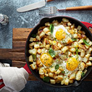 Uova Patate e Speck