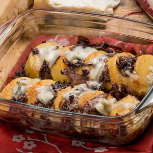 Gnocchi alla Romana con Radicchio e Gorgonzola