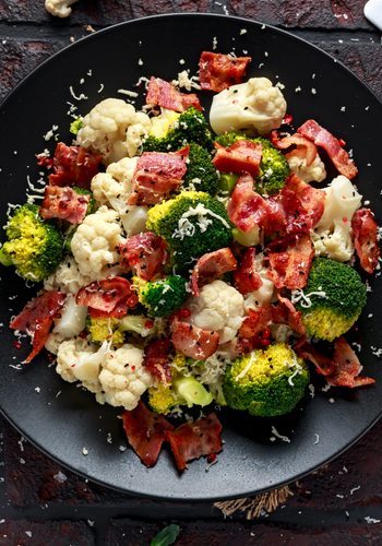 Ricetta Insalata di Broccoli, Cavolfiori e Bacon