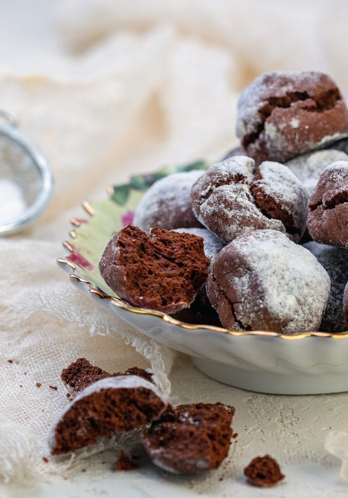Ricetta Crinkle Cookies al Cioccolato