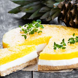 Cheesecake Senza Cottura all’Ananas