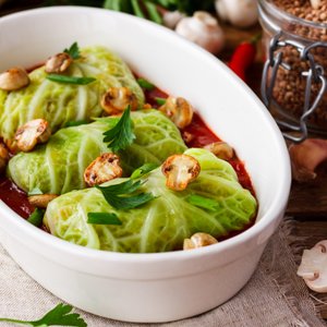 Involtini di Verza alla Boscaiola