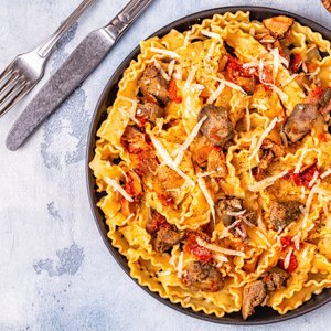 Pasta ai Fegatini di Pollo