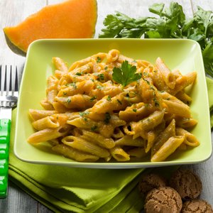 Penne alla Zucca e Amaretti