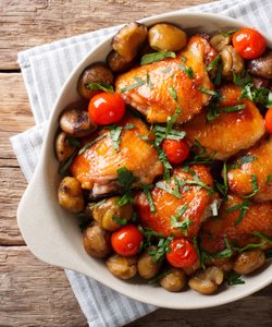 Ricetta Pollo con Castagne al Forno