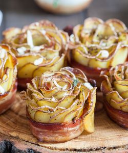 Ricetta Rose di Patate e Bacon al Forno