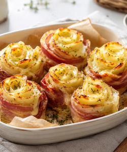 Ricetta Rose di Patate e Bacon al Forno