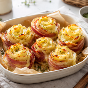 Rose di Patate e Bacon al Forno