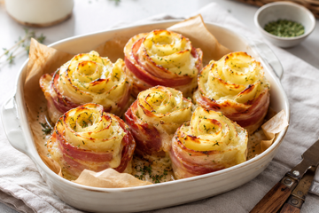 Rose di Patate e Bacon al Forno