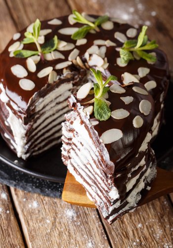 Ricetta Torta di Crepes al Cioccolato