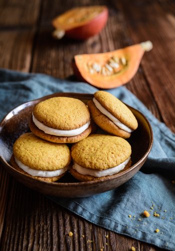 Ricetta Biscotti alla Zucca e Crema